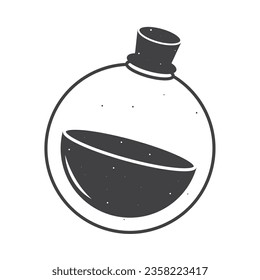 esoteric potion bottle icon isolated vector