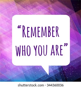 Esoteric quote on a space background. Vector illustration
