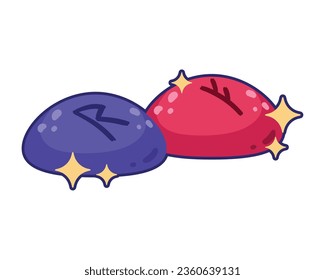 esoteric runes illustration vector isolated