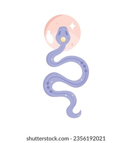 esoteric snake design vector isolated