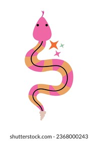 esoteric snake design vector isolated