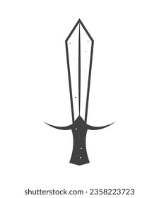 esoteric sword icon isolated vector