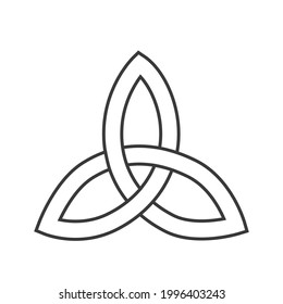 Esoterisches Symbol. Mystische und magische Gestaltung des Zeichen der Macht von drei