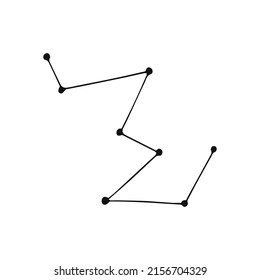 Esoteric symbols constellations. Alchemy mystical magic elements for prints, posters, illustrations and patterns.