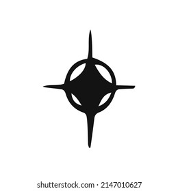 Esoteric symbols moon. Alchemy mystical magic elements for prints, posters, illustrations and patterns.