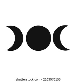 Esoteric symbols moon. Alchemy mystical magic elements for prints, posters, illustrations and patterns.