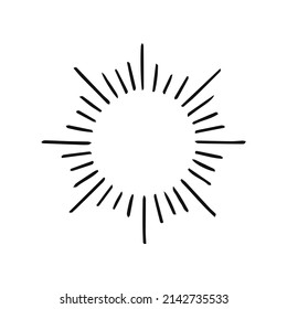 Esoteric symbols sun. Alchemy mystical magic elements for prints, posters, illustrations and patterns.