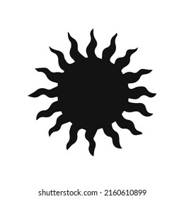 Esoteric symbols sun. Alchemy mystical magic elements for prints, posters, illustrations and patterns.