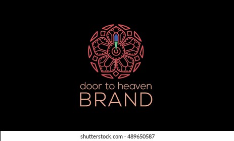 Esoteric vector logo design template