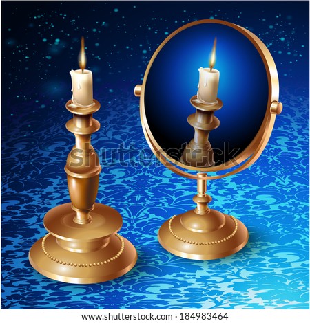 Esoterics design elements on a vintage background with victorian ornament in retro style
