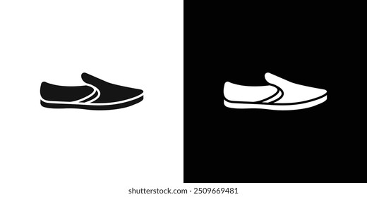 Espadrille icon Flat vector set outline