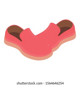 Espadrille icon. Isometric illustration of espadrille vector icon for web