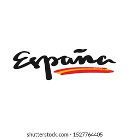 Espana Logo. (Spanish Translate: Spain). Template Design. Vector Illustration.
