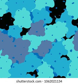Especially fashionable camouflage. Seamless texture. Five-color drawing.