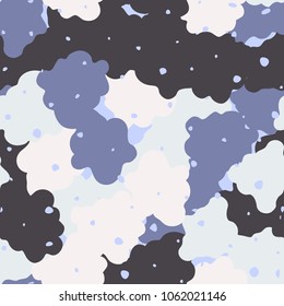 Especially fashionable camouflage. Seamless texture. Five-color drawing.