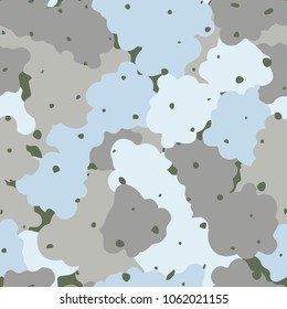 Especially fashionable camouflage. Seamless texture. Five-color drawing.