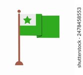 Esperanto Day background vector illustration