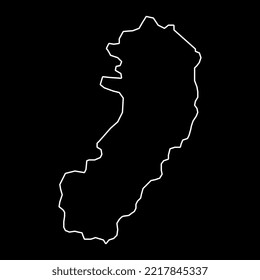 Espirito Santo Map, state of Brazil. Vector Illustration.