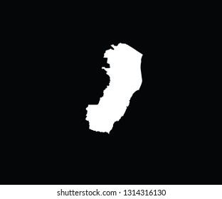 Espirito Santo outline map Brazil state region