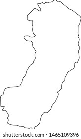 Espirito Santo state map in Brazil