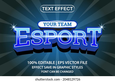 Esport 3d Editable Text Effect