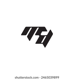 esport concept DM dynamic and cool design monogram initial logo letter