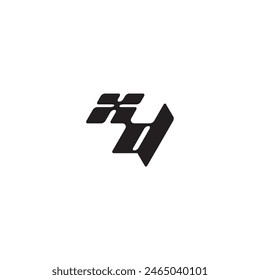 Deporte concepto DX dinámico y fresco diseño monograma inicial logo letra