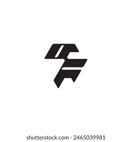 esport concept FO dynamic and cool design monogram initial logo letter