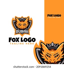 esport fox logo design concept