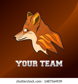 E-Sport Foxy Logo Design Vector