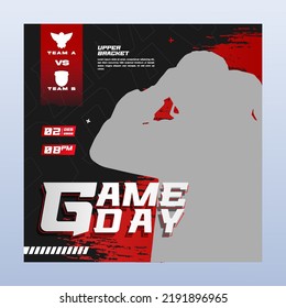 Esport Gameday Social Media Instagram Post Banner Template