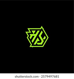 esport gaming initial logo design concept letter cool and dynamic monogram HY