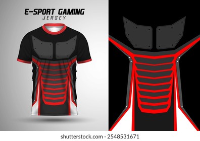 E-sport Gaming Jersey Design de montagem