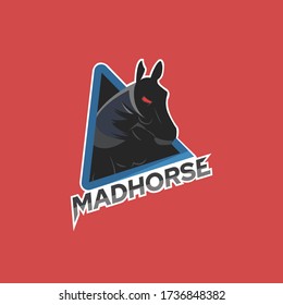 e-sport horse logo template, for commercial or editorial use