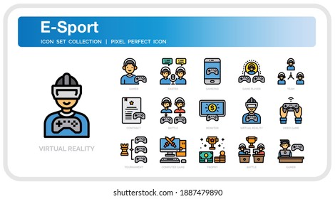 Juego De Iconos De Salida. Iconos de la línea delgada del vector perfectamente diseñado de la interfaz de usuario Pixel Perfecto. Las ilustraciones son un vector.