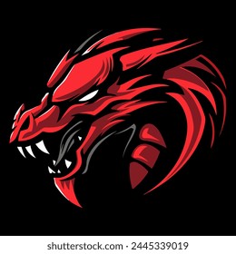 Esport illustration vector Dragon logo