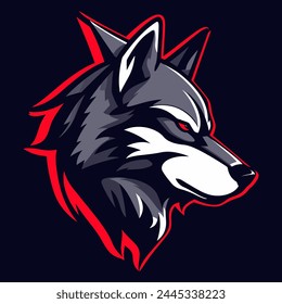 Esport Illustration Vektorgrafik Wolf Logo