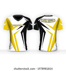 e-sport jersey design for online gamers with short sleeve concept, t-shirt for gaming squad