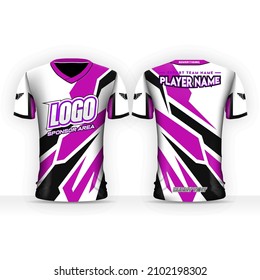 Esport Jersey or Gaming Tshirt Design Template, e sport gamers uniform with short sleeve