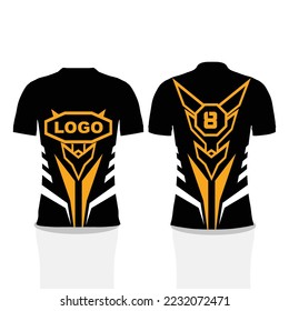 Esport Jersey or Gaming Tshirt Design Template, gamers uniform with short sleeve