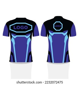 Esport Jersey or Gaming Tshirt Design Template, gamers uniform with short sleeve