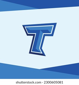 Esport Letter T Logo of initial name Sports fitness Logotype gamer icon gaming font symbol clipart