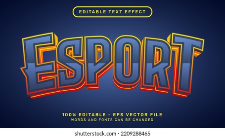 Esport Light Color 3d Text Effect