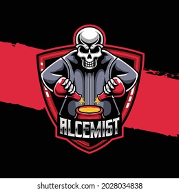 esport logo alcemist character icon