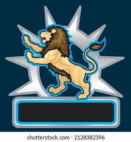 Esport Logo, alpha lion - Vector