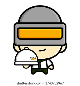 Esport Logo Battle Helmet Vector.