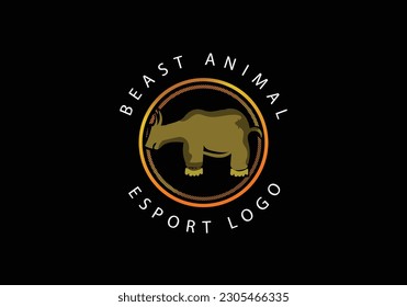 ESPORT LOGO DESIGN BEAST ANIMAL
