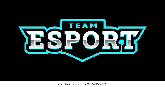 E-sport logo, emblem on a dark background.