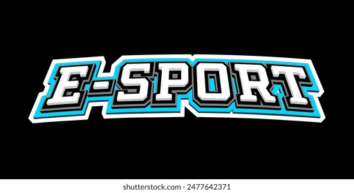 E-sport logo, emblem on a dark background.