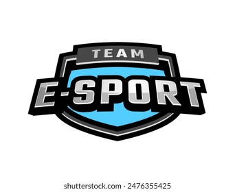 E-sport logo, emblem. Vector illustration.
